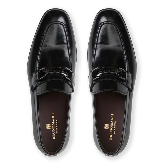 Bruno Magli Saffo Leather Slip On Italian Loafer Shoes Size: 8 M main image 5